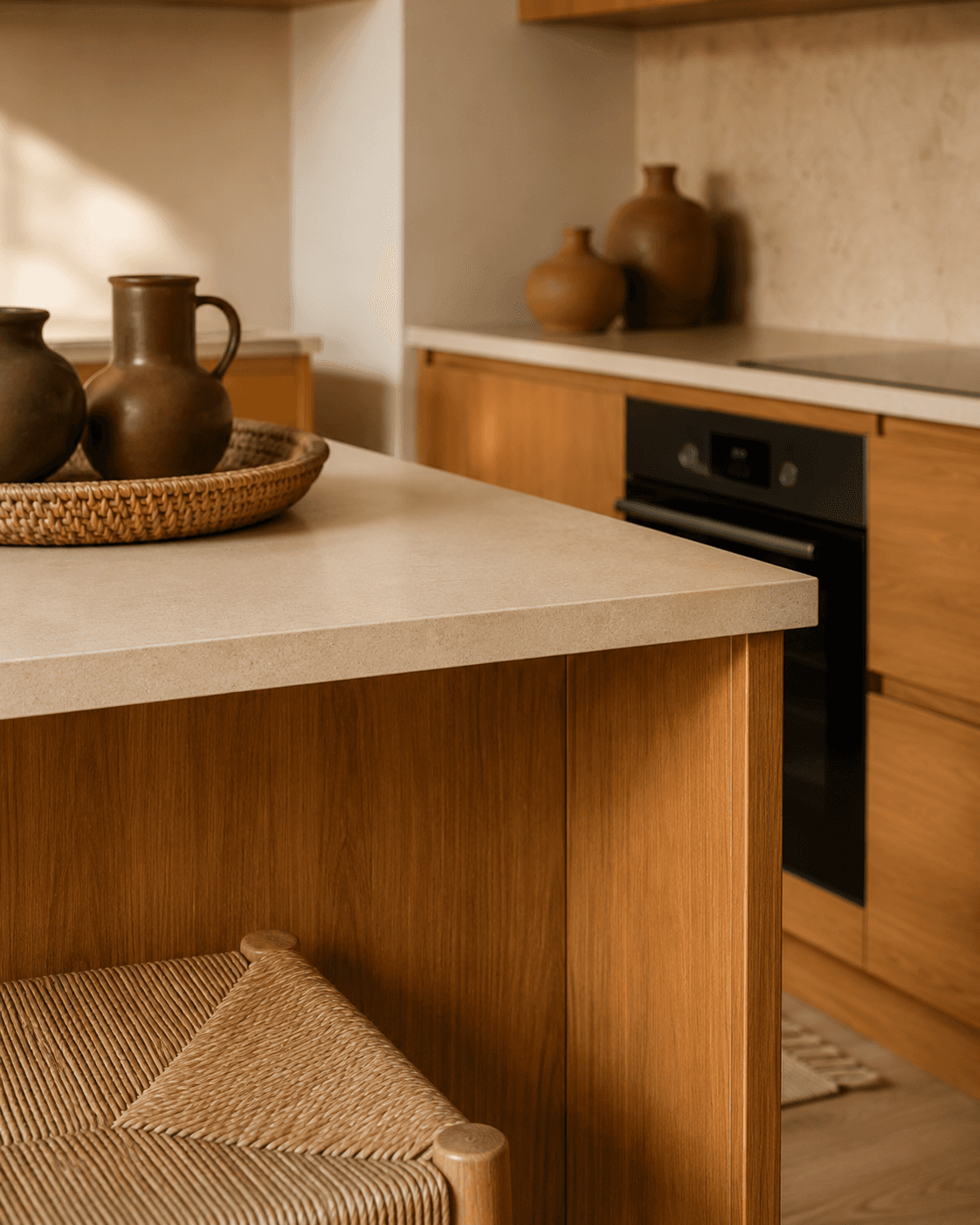 Cocina Raíz: vista general de la línea con raíces y mano aparente.