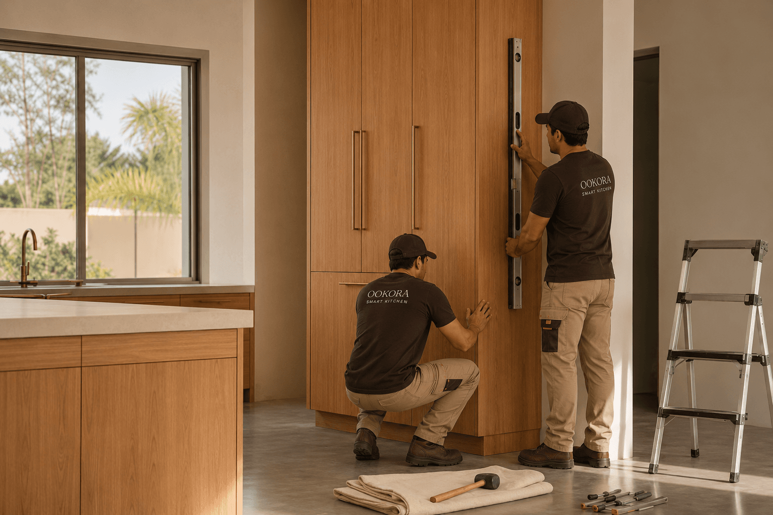 Ookora process step 05 — Installation